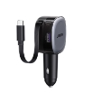 Εικόνα της Φορτιστής Αυτοκινήτου 75W UGREEN EC601 55653 2 Θέσεων, με καλώδιο USB-C 60W Γκρί