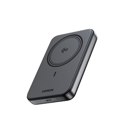 Picture of Power Bank 10000mAh PD 20W Qi2 UGREEN PB763 55135B, with Wireless Magnetic Charger, 1 Port Space Gray