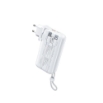 Εικόνα της Power Bank 10000mAh PD 22,5W WK WP-118 2 Θέσεων, με καλώδιο Lighting/USB-C Λευκό