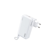 Εικόνα της Power Bank 20000mAh PD 22,5W WK WP-119 2 Θέσεων, με καλώδιο Lighting/USB-C Λευκό