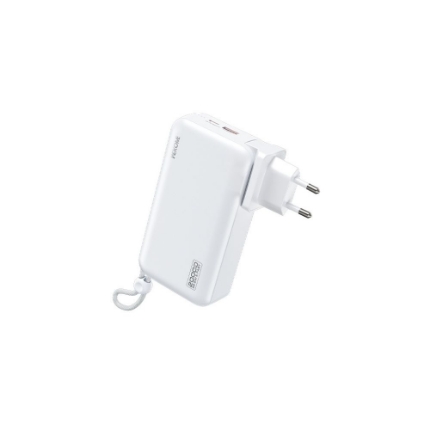 Picture of Power Bank 20000mAh PD 22,5W WK WP-119 2 Ports, with cable Lighting/USB-C White