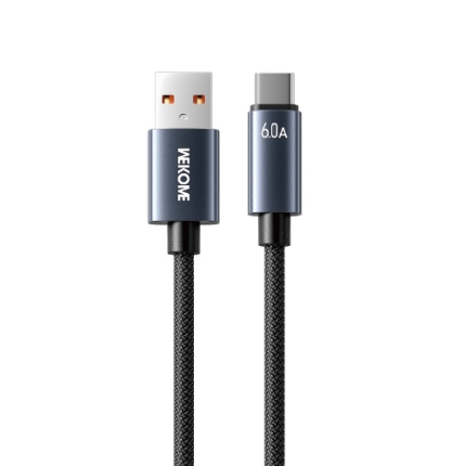 Picture of Charging Cable WK WDC-63a USB to USB-C PD 66W 1.2m Black