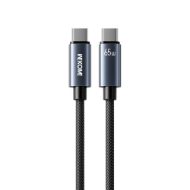 Εικόνα της Καλώδιο Φόρτισης WK WDC-64 USB-C σε USB-C PD 65W 1.2m Μαύρο