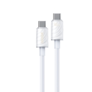 Εικόνα της Καλώδιο Φόρτισης WK WDC-74 USB-C σε USB-C PD 65W 1.2m Λευκό