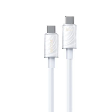 Εικόνα της Καλώδιο Φόρτισης WK WDC-74 USB-C σε USB-C PD 65W 1.2m Λευκό