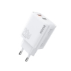 Εικόνα της Φορτιστής Σπιτιού PD 20W WK WP-U60 2 Θέσεων Λευκό