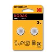 Εικόνα της Μπαταρίες Λιθίου Kodak CR2016 (2τμχ)