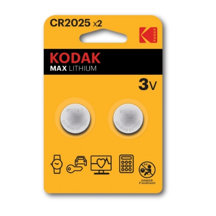 Picture of Lithium Battery Kodak CR2025 (2pcs)