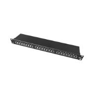 Picture of Patch Panel CAT6 24 Ports 1U Power On PP-C6-F24 FTP