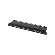 Picture of Patch Panel CAT6A 24 Ports 1U Power On PP-C6A-F24 FTP with Rear Rack