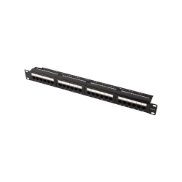 Εικόνα της Patch Panel CAT6 24 Θέσεων 1U Power On PP-C6-U24 UTP με Βάση Στήριξης
