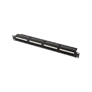 Εικόνα της Patch Panel CAT6 24 Θέσεων 1U Power On PP-C6-U24 UTP με Βάση Στήριξης
