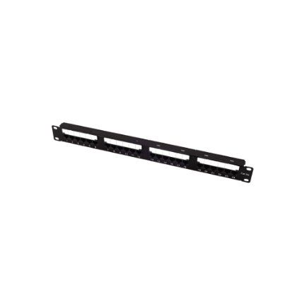 Picture of Patch Panel CAT6A 24 Ports 1U Power On PP-C6A-U24 UTP with Cable Management