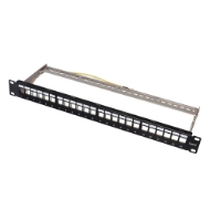 Picture of Keystone Patch Panel 24 Ports 1U Power On BPP-F-24 FTP with Rear Rack
