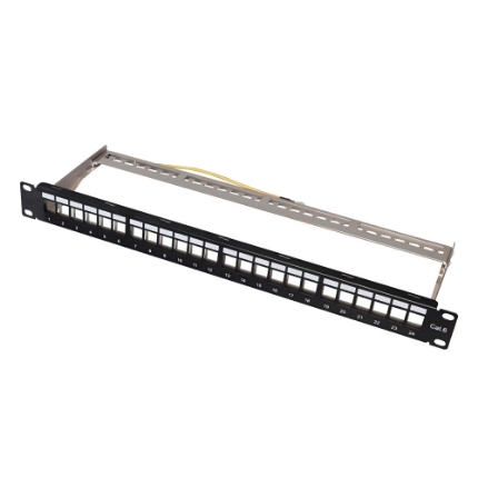 Picture of Keystone Patch Panel 24 Ports 1U Power On BPP-F-24 FTP with Rear Rack