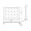 Picture of Cantilever Shelf 1U Power On CS-1-350 350mm Depth