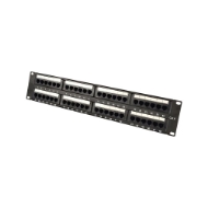 Εικόνα της Patch Panel CAT6 48 Θέσεων 2U Power On PP-C6-U48 UTP με Βάση Στήριξης