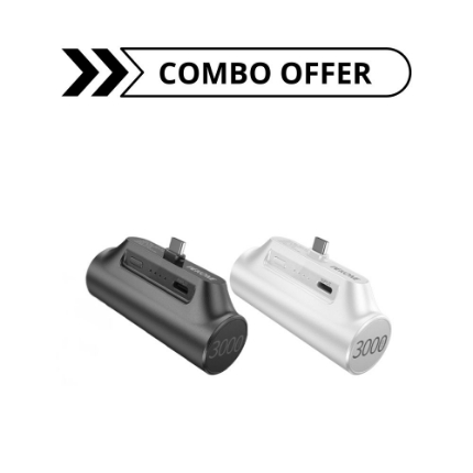 Picture of Combo Offer Power Bank 3000mAh 10W WK WP-07 USB-C