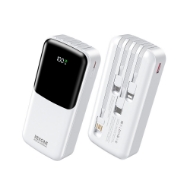 Εικόνα της Power Bank 20000mAh PD 22,5W WK WP-66 2 Θέσεων, με καλώδιο USB-C/Lightning/Micro/USB Λευκό