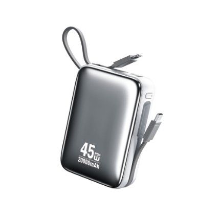 Picture of Power Bank 20000mAh PD 45W WK WP-50 2 Ports, with cable USB-C/Lightning White