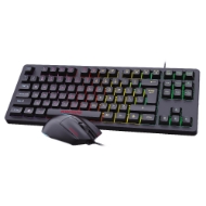 Εικόνα της Ενσύρματο Πληκτρολόγιο & Ποντίκι Gaming RGB Zeroground KB-2300GUMS SOKI v3.0
