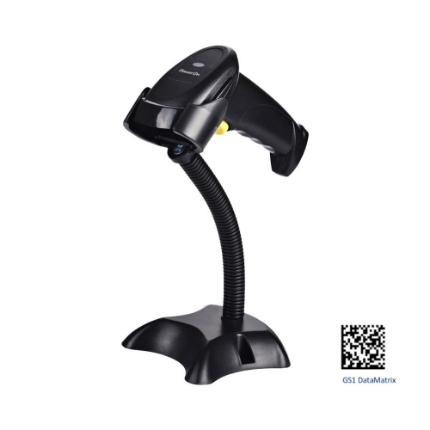 Εικόνα της Ασύρματο/Ενσύρματο 2D Barcode Scanner Power on BCS-03BW, με stand