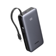 Εικόνα της Power Bank 20000mAh PD 30W UGREEN PB528 55985B 2 Θέσεων, με 2 καλώδια USB-C Γκρι