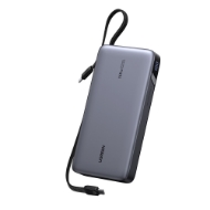 Εικόνα της Power Bank 25000mAh PD 165W UGREEN PB552 55995B 2 Θέσεων, με 2 καλώδια USB-C Γκρι