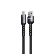 Εικόνα της Καλώδιο Φόρτισης με LED WK WDC-C13a USB σε USB-C PD 88W 1.2m Μαύρο
