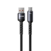 Picture of Charging Cable with LED WK WDC-C13a USB to USB-C PD 88W 1.2m Black