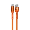 Picture of Charging Cable with LED WK WDC-C13a USB to USB-C PD 88W 1.2m Orange