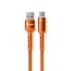 Picture of Charging Cable with LED WK WDC-C13a USB to USB-C PD 88W 1.2m Orange