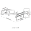 Εικόνα της Βάση Τηλεόρασης Επιτοίχια Focus Mount WMS367-84AT 42"-90" έως 70kg