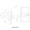 Εικόνα της Βάση Τηλεόρασης Επιτοίχια Focus Mount WMS206-64AT 23"-65" έως 45kg
