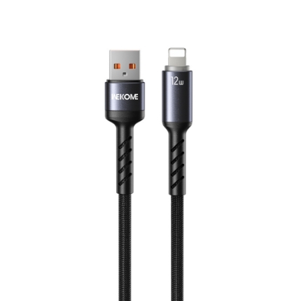 Picture of Charging Cable with LED WK WDC-C13i USB to Lightning 1.2m Black