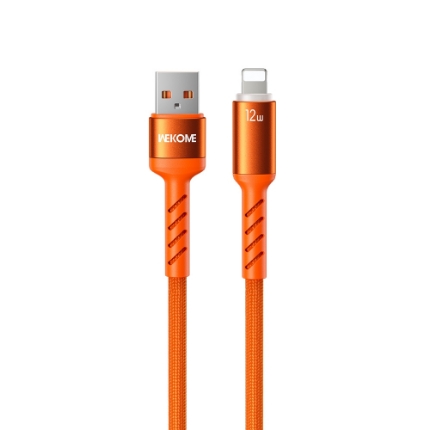 Picture of Charging Cable with LED WK WDC-C13i USB to Lightning 1.2m Orange