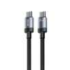 Εικόνα της Καλώδιο Φόρτισης WK WDC-98 USB-C to USB-C PD 65W 1m Μαύρο