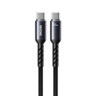 Εικόνα της Καλώδιο Φόρτισης με LED WK WDC-C14 USB-C to USB-C 65W PD 1.2m Μαύρο