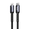 Picture of Charging Cable with LED WK WDC-C15 USB-C to Lightning PD 35W 1.2m Βlack