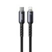 Picture of Charging Cable with LED WK WDC-C15 USB-C to Lightning PD 35W 1.2m Βlack