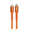 Picture of Charging Cable with LED WK WDC-C15 USB-C to Lightning PD 35W 1.2m Orange