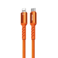Εικόνα της Καλώδιο Φόρτισης με LED WK WDC-C15 USB-C to Lightning PD 35W 1.2m Πορτοκαλί