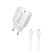 Εικόνα της Φορτιστής Σπιτιού GaN PD 20W Element CH-150C 1 Θέσης, με καλώδιo USB-C 65W 1m Λευκό
