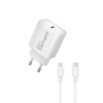 Εικόνα της Φορτιστής Σπιτιού GaN PD 20W Element CH-150PD 1 Θέσης, με καλώδιo Lightning PD 27W 1m Λευκό