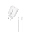 Εικόνα της Φορτιστής Σπιτιού GaN PD 30W Element CH-250PD 1 Θέσης, με καλώδιο Lightning PD 27W 1m Λευκό