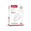 Εικόνα της Φορτιστής Σπιτιού GaN PD 30W Element CH-250PD 1 Θέσης, με καλώδιο Lightning PD 27W 1m Λευκό