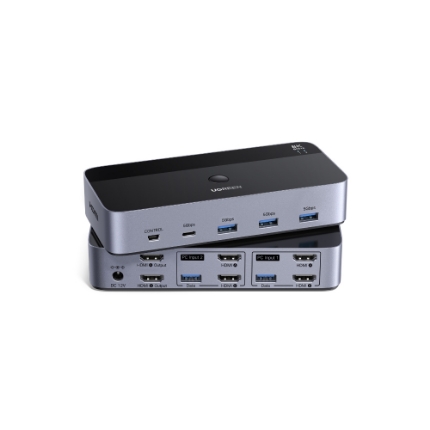 Εικόνα της KVM Switch 2 θέσεων USB/HDMI UGREEN AK703 85100