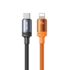 Picture of Charging Cable WK WDC-C19 USB-C to Lightning PD 35W 1.2m Black-Orange