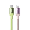 Picture of Charging Cable WK WDC-C19 USB-C to Lightning PD 35W 1.2m Pink-Green