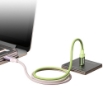 Picture of Charging Cable WK WDC-C19 USB-C to Lightning PD 35W 1.2m Pink-Green